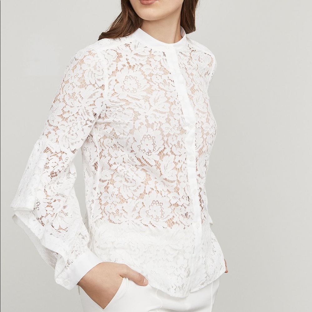 BCBG Thelma Lace Blouse